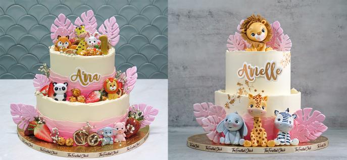 jungle safari cakes for girls